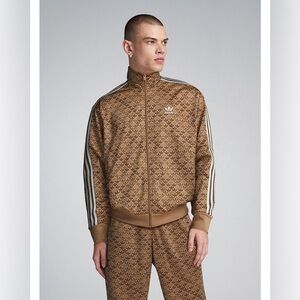 ADIDAS ORIGINALS FIREBIRD CLASSIC MONOGRAM TRACK JACKET EARTH STRATA SZ XL